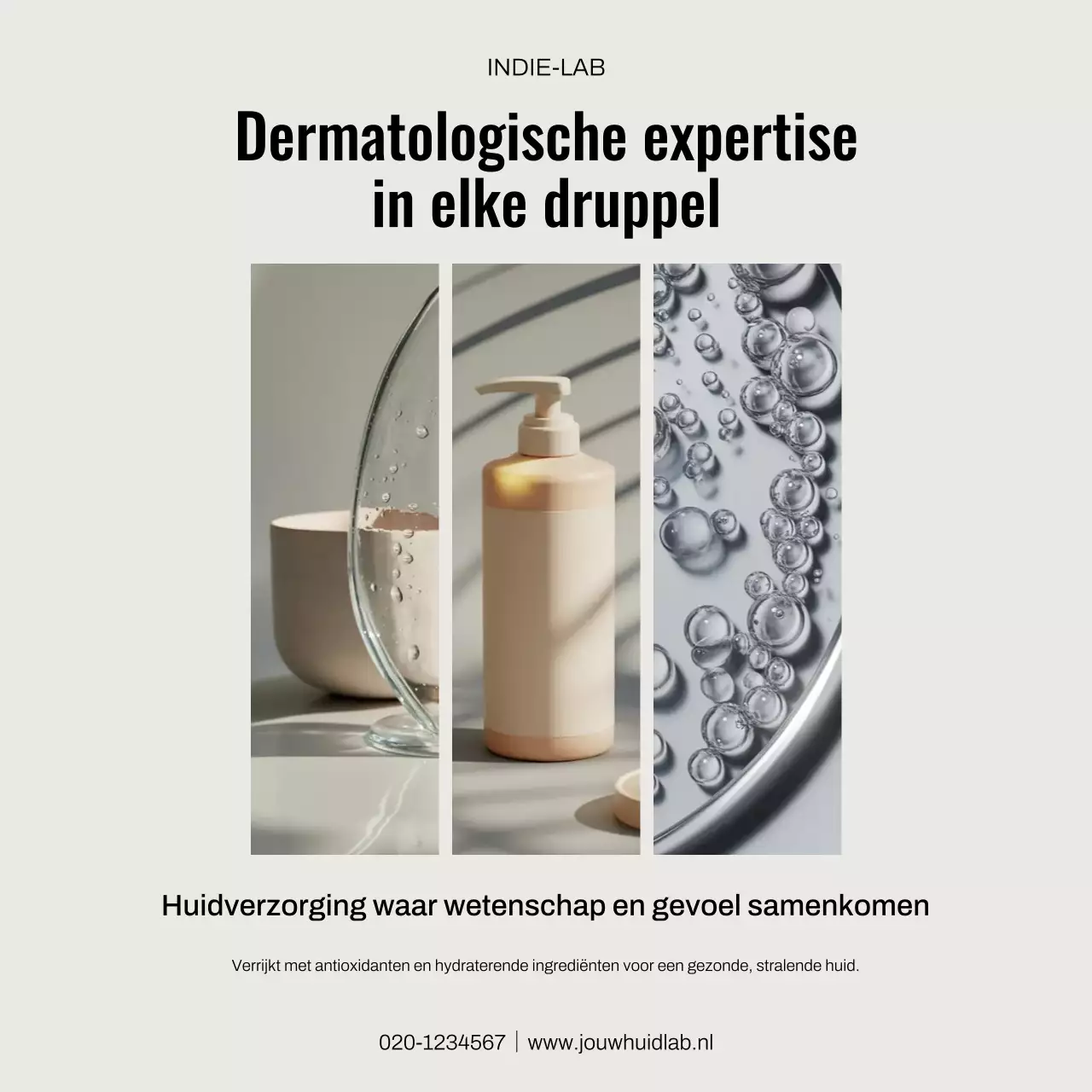 Beige Modern Skincare Promotie Instagram Post