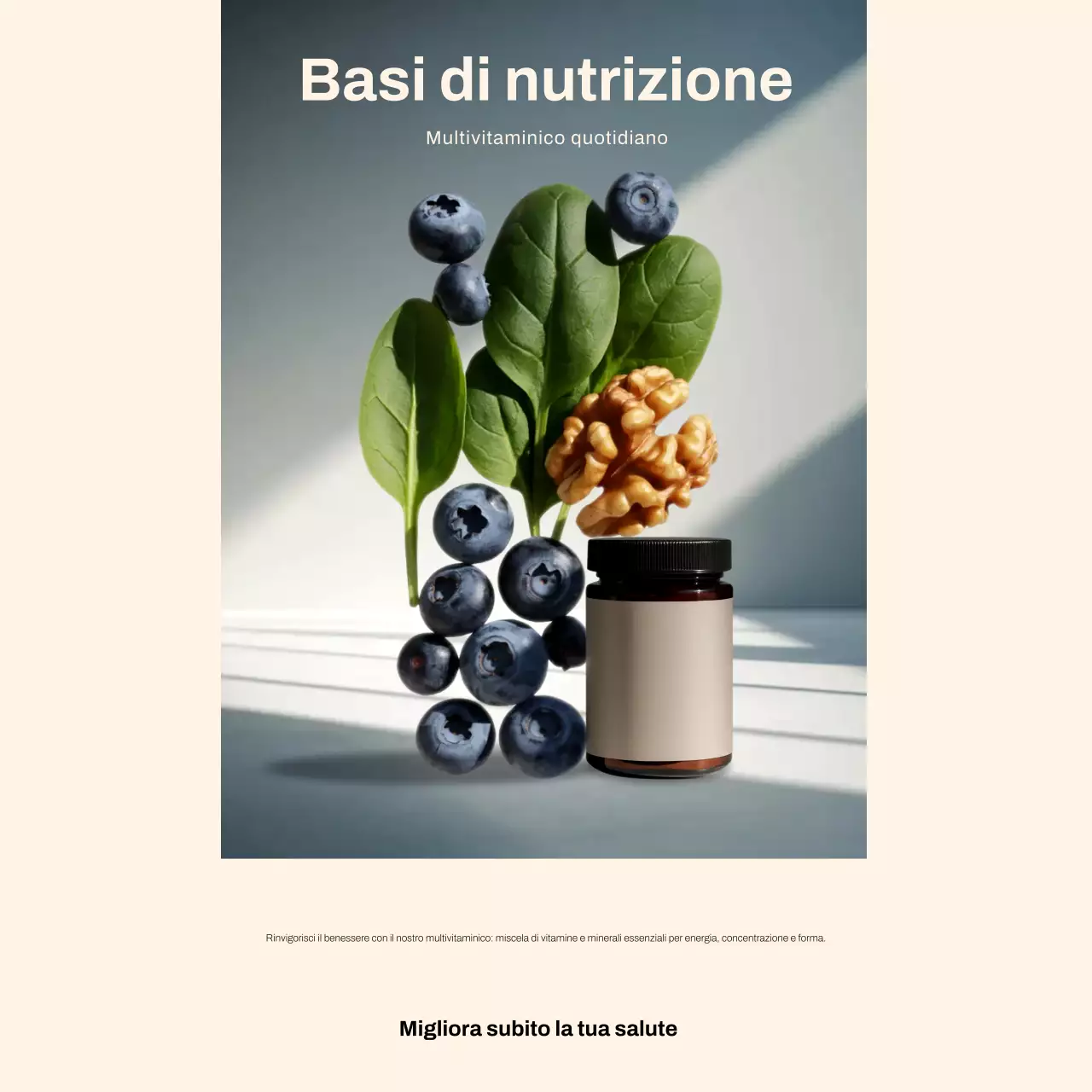Post di Instagram promozionale di Beige Modern Nutrition