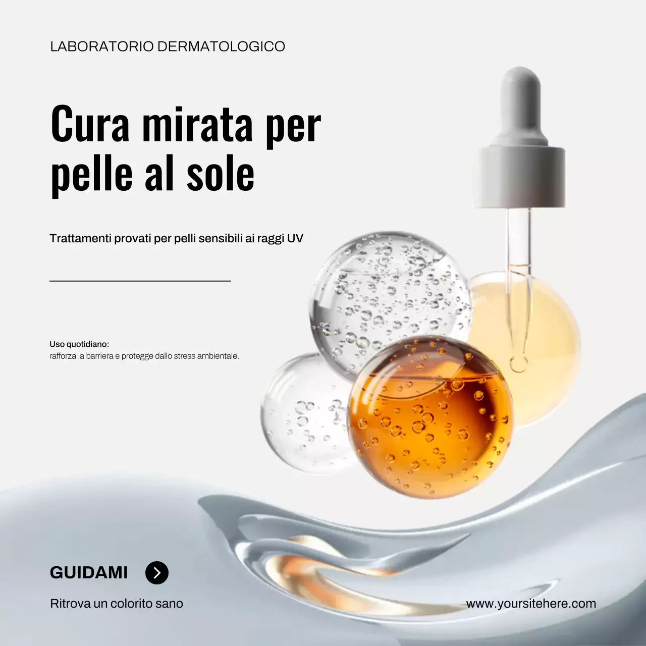 Post di Instagram sulla promozione della cura della pelle Beige Modern