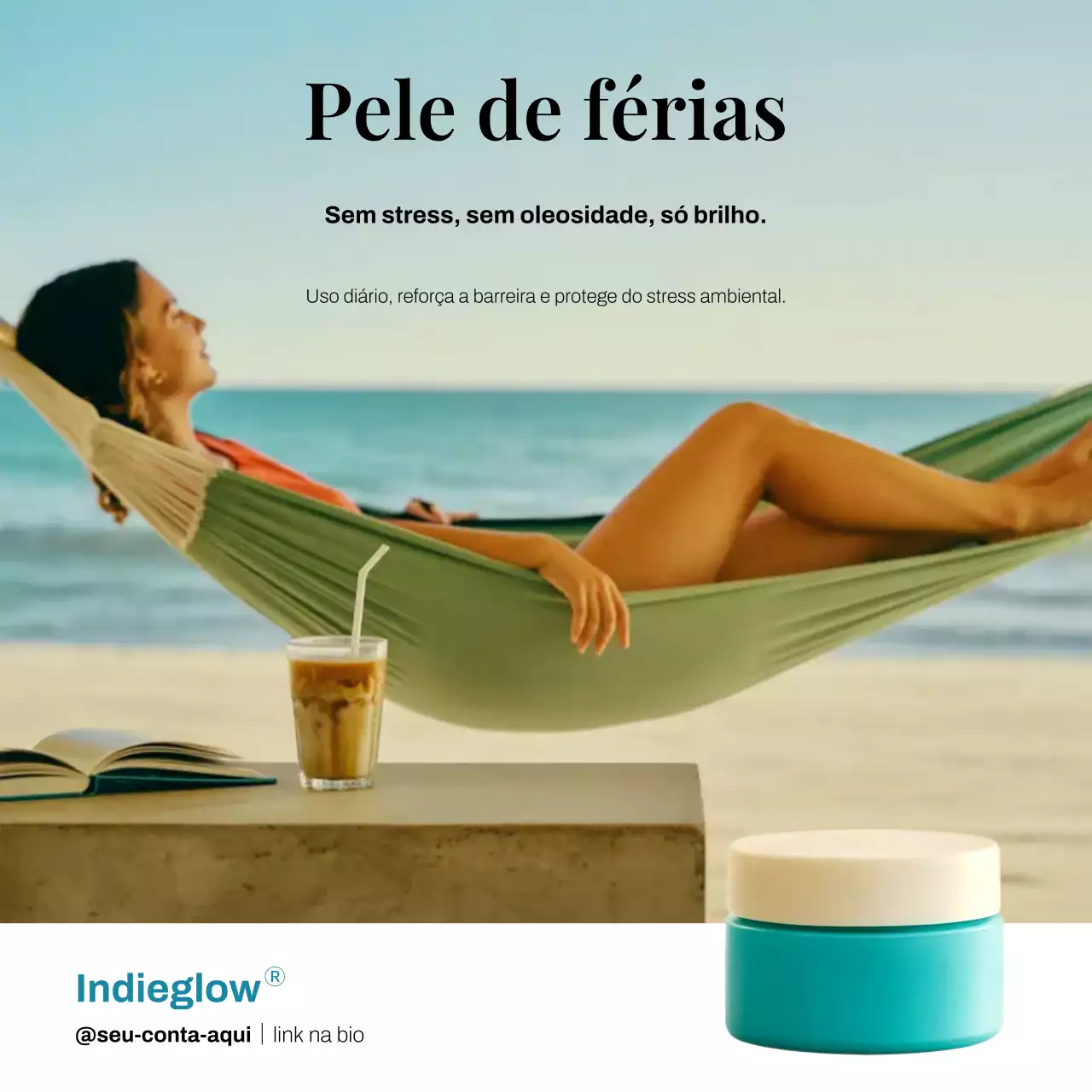 Publicação de anúncio da Teal Modern Skincare no Instagram