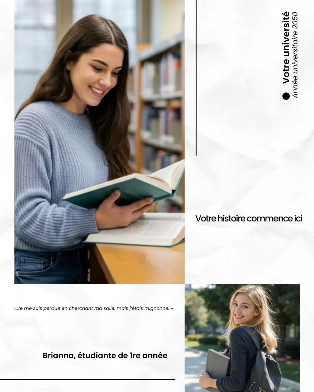 Publication Instagram du premier jour à l'université