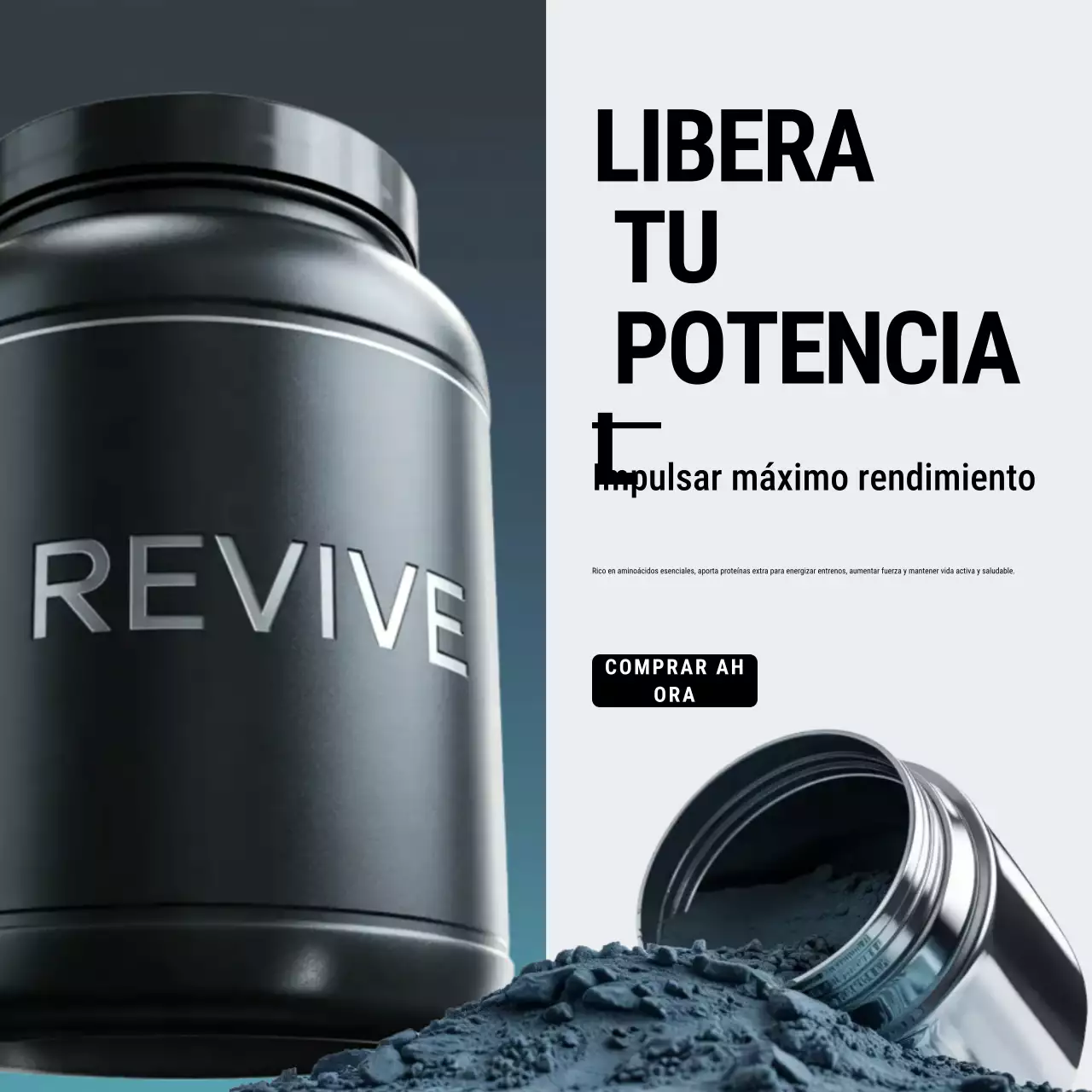 Publicación de Instagram sobre la promoción de Black Modern Protein