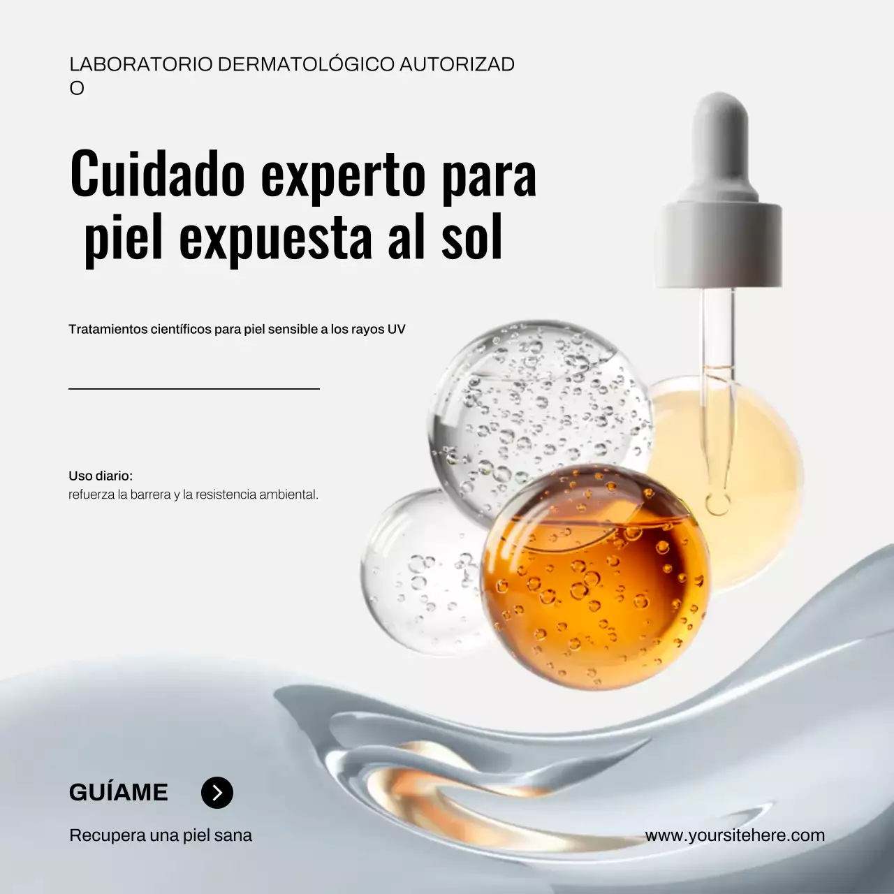 Publicación de Instagram sobre la promoción del cuidado de la piel Beige Modern