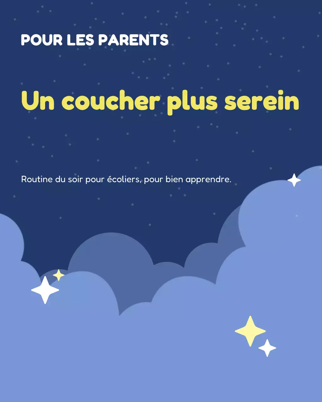 Publication Instagram du guide simple et bleu pour l'heure du coucher