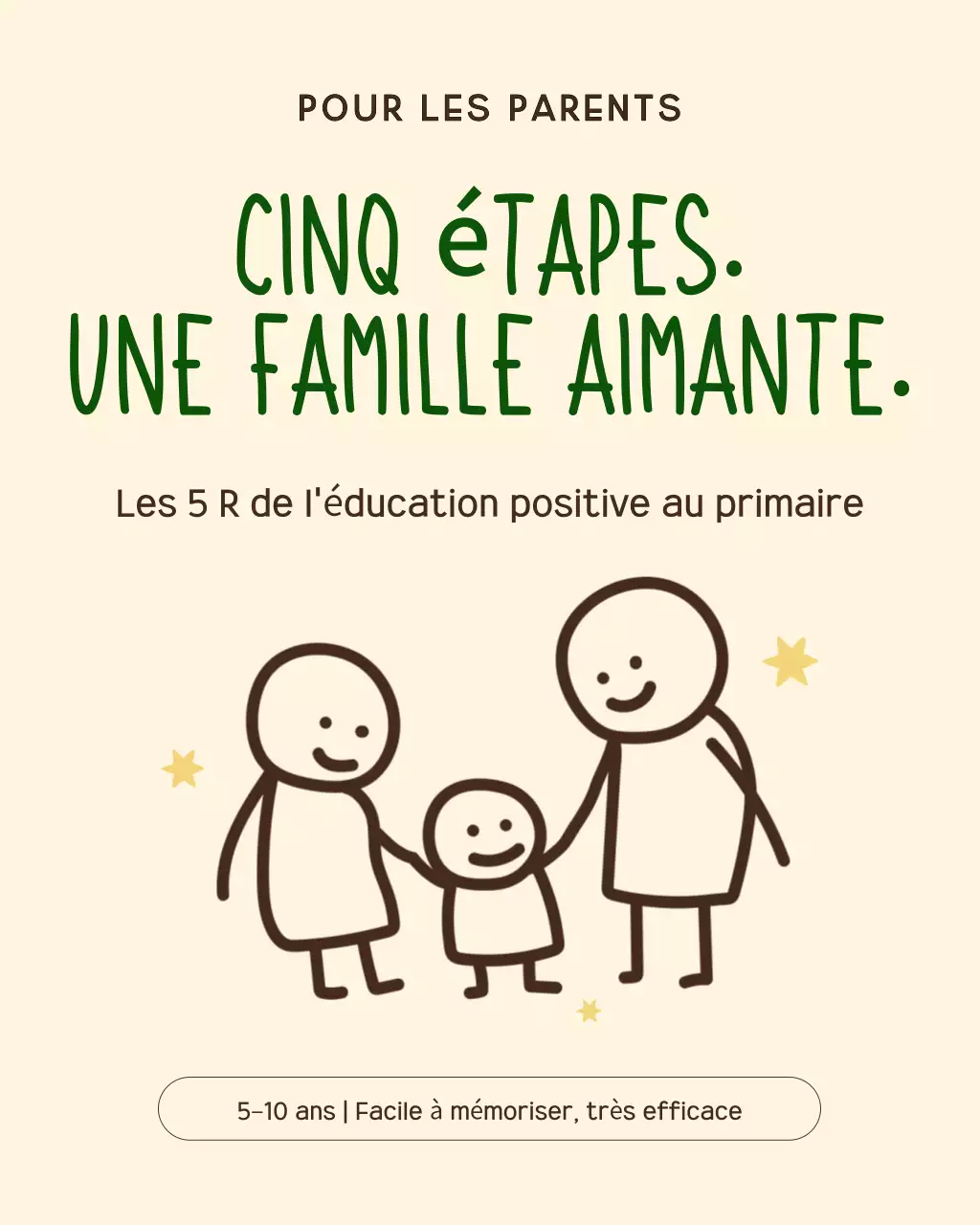 Publication Instagram du guide parental beige simple