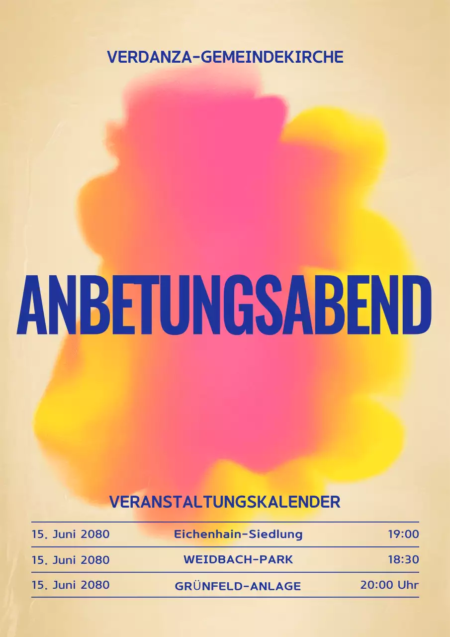 Retro-Musik-Event-Poster