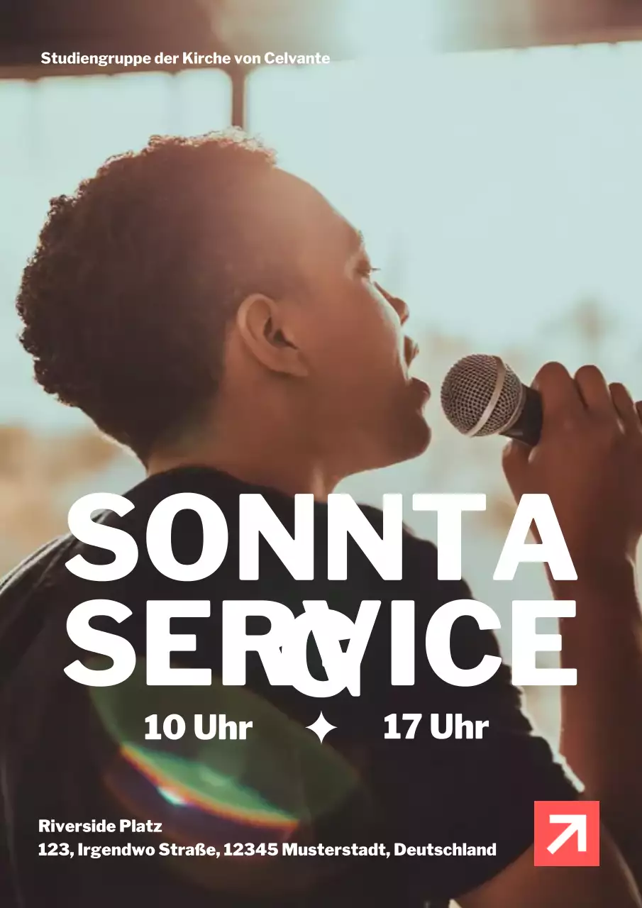 Beiges modernes Gemeinschaftsveranstaltungsplakat