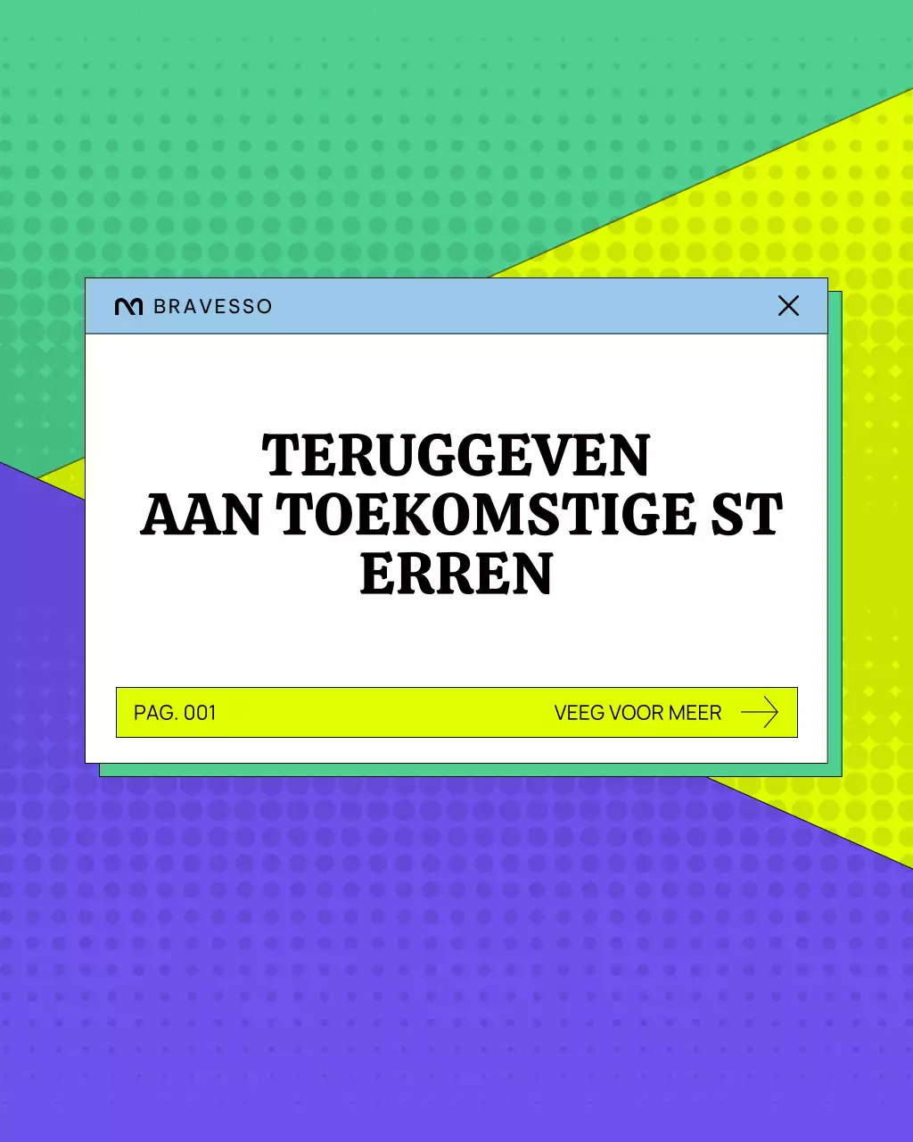 Kleurrijke Retro Community Aankondiging Instagram Post