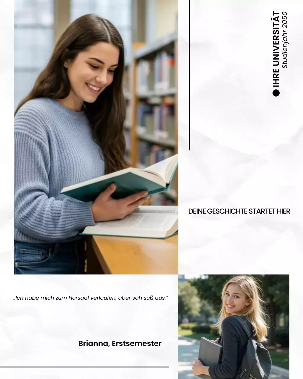 Instagram-Post zum ersten Tag an der Universität