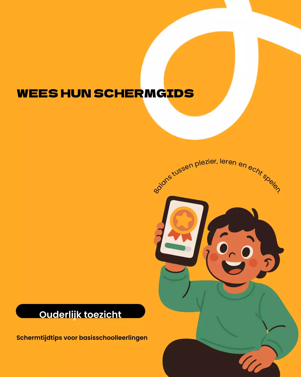 Oranje Modern Scherm Gids Instagram Post