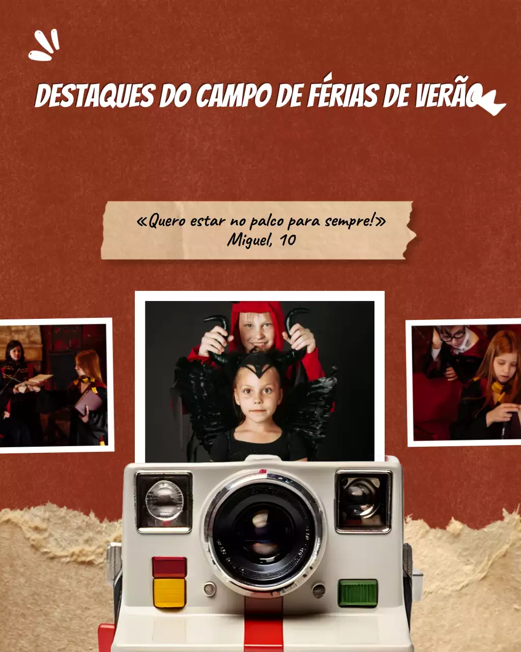 Colagem de fotos de drama vintage vermelho no Instagram