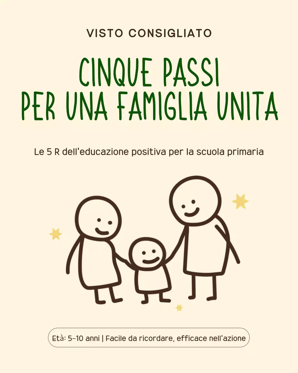 Post Instagram della guida semplice per genitori beige