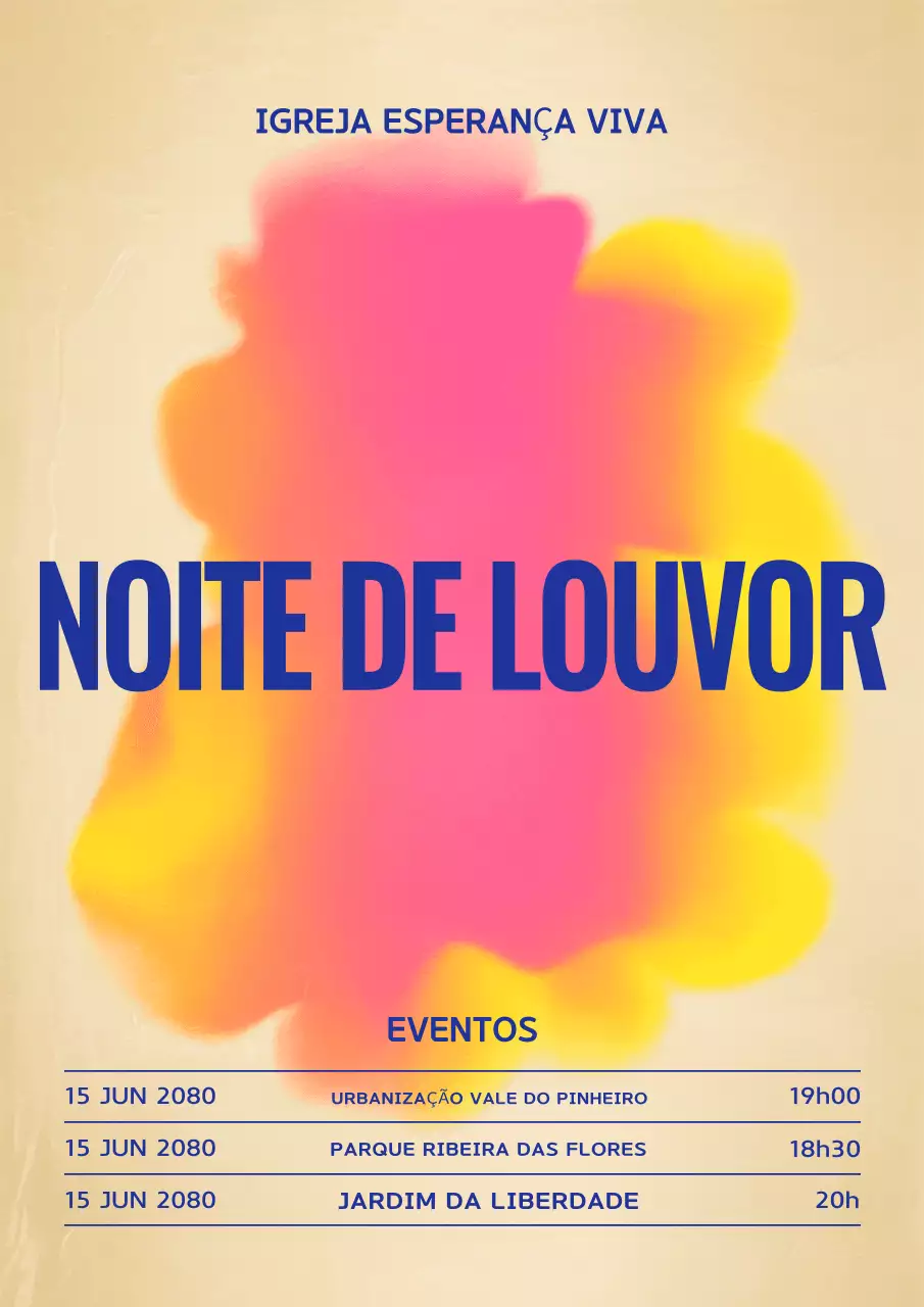 Cartaz do evento de música retrô