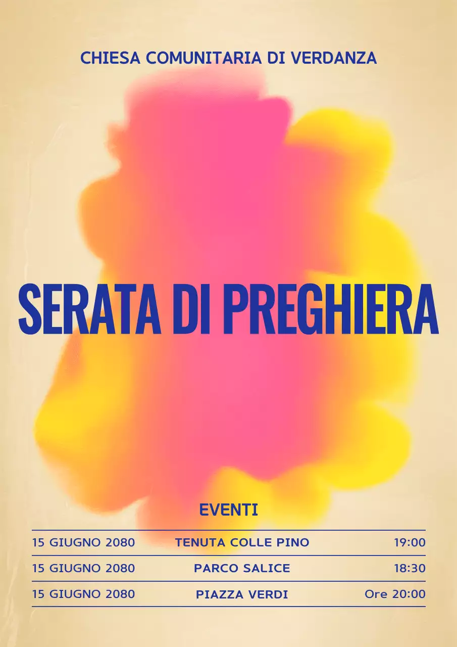 Manifesto dell'evento musicale retrò