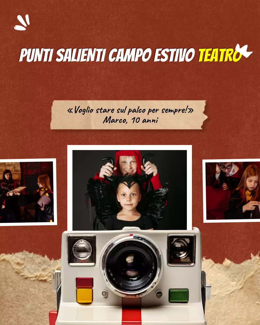 Collage fotografico di Red Vintage Drama su Instagram