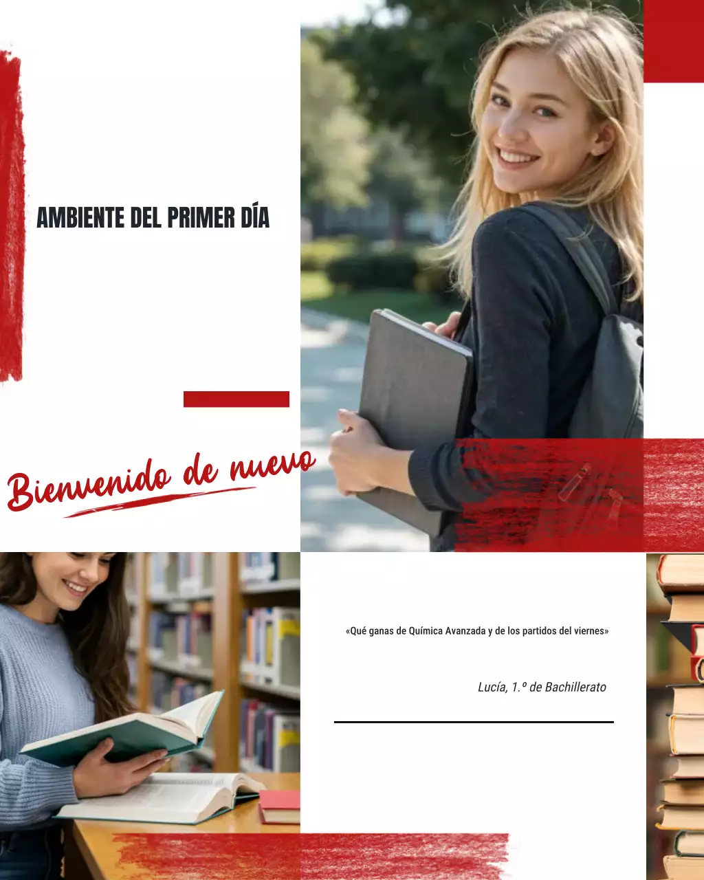 Publicación de Instagram de "First Day Vibes" en la escuela secundaria