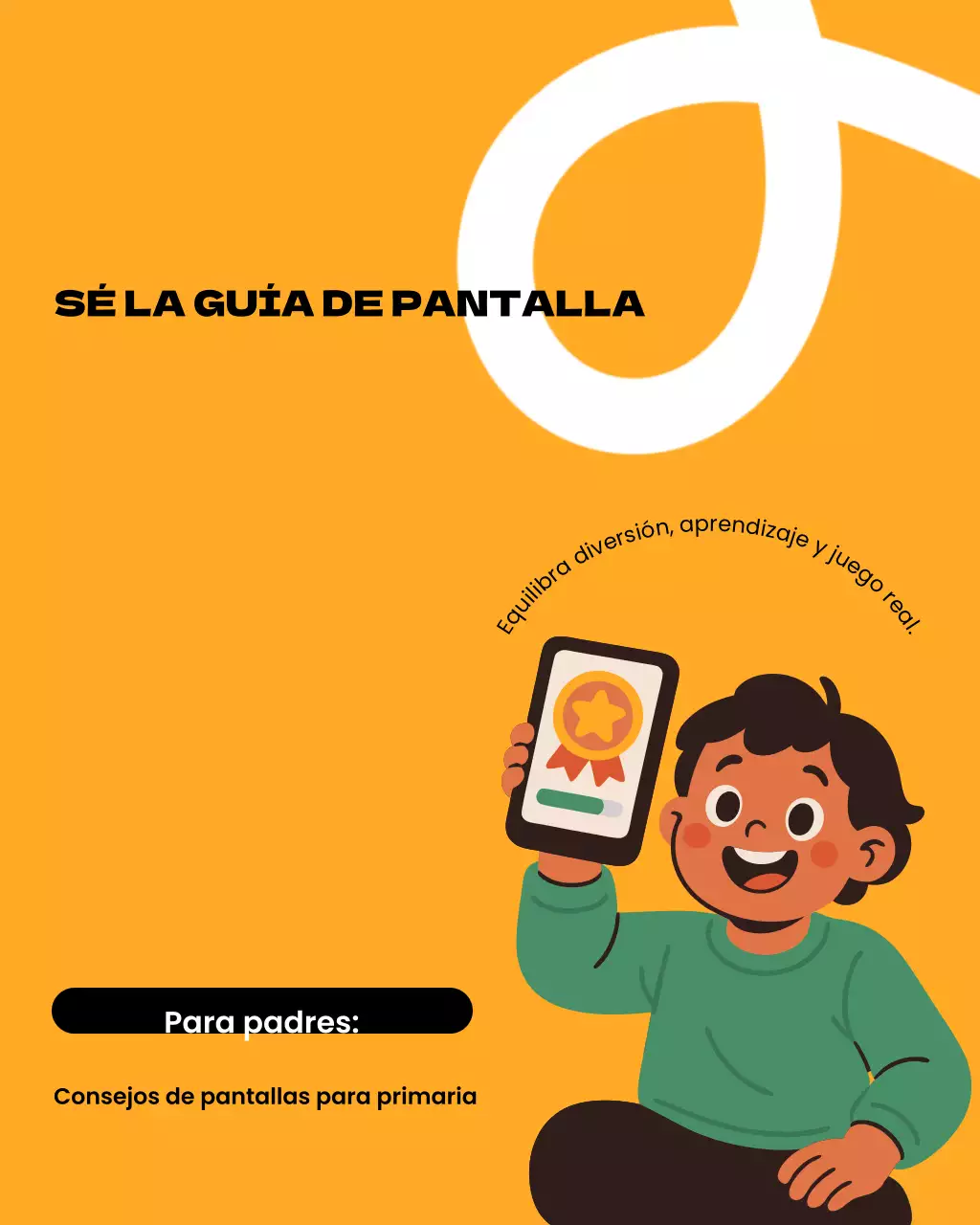 Guía de pantalla moderna naranja para publicaciones de Instagram