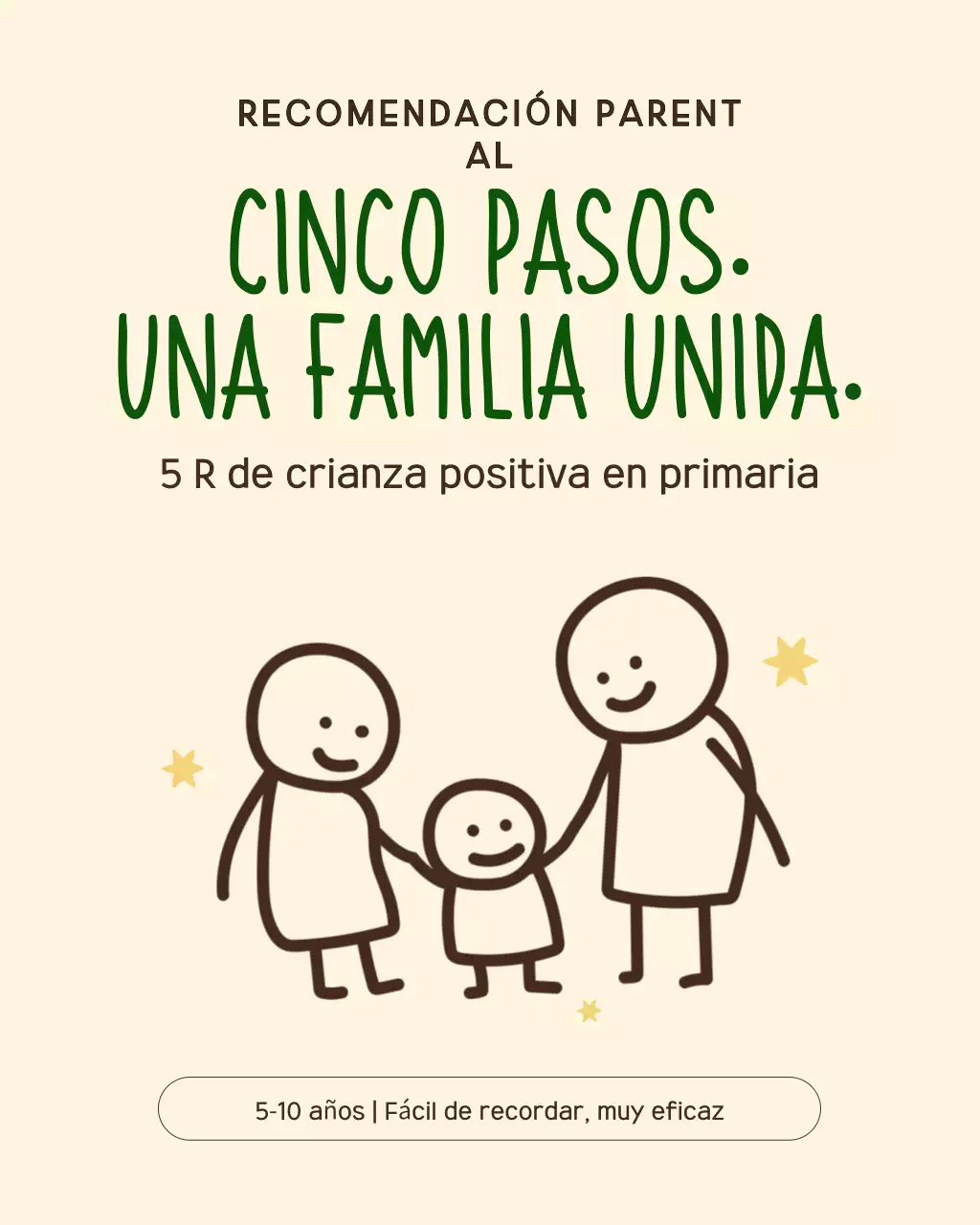 Guía de crianza sencilla en beige: publicación de Instagram