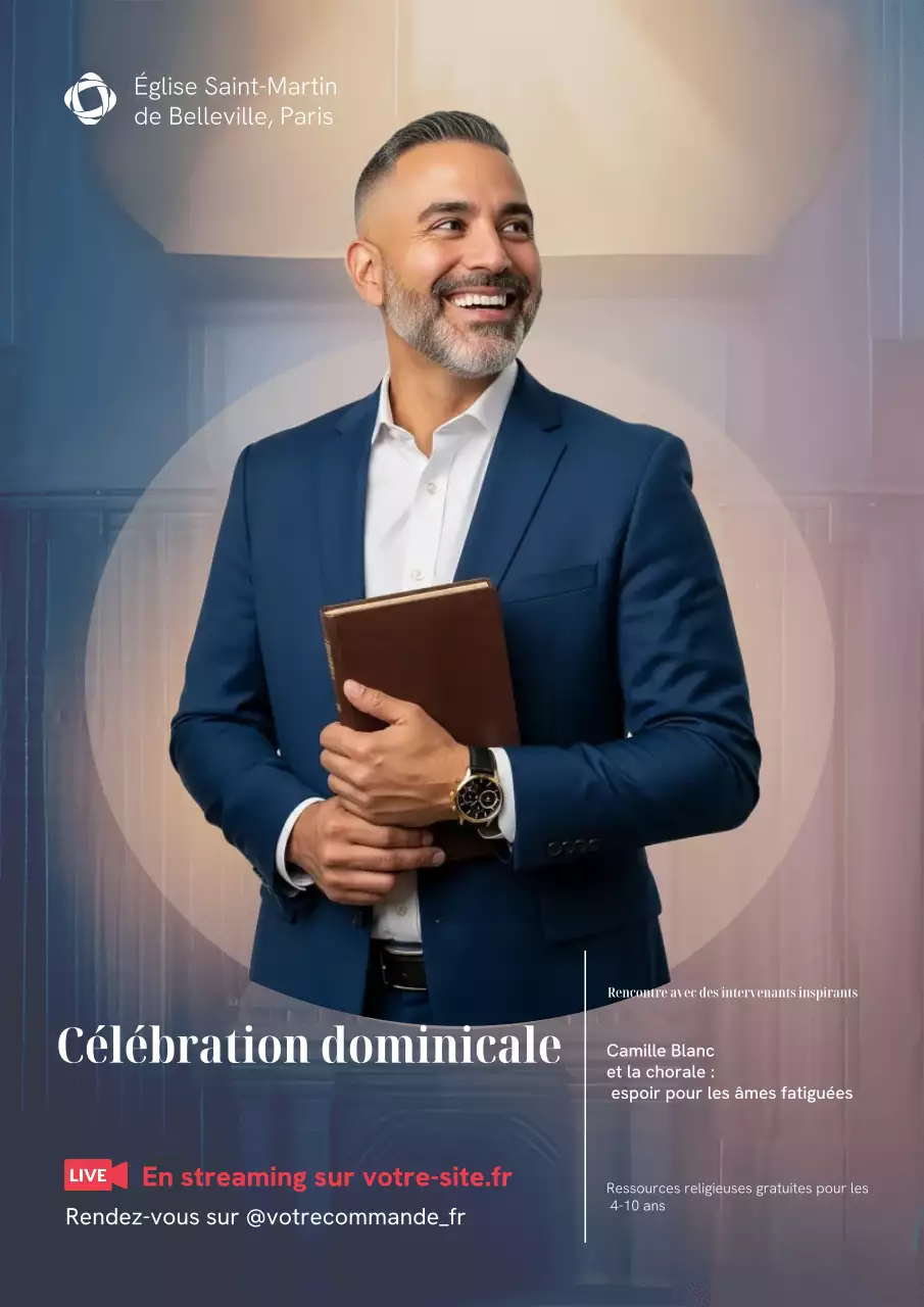 Affiche de l'événement de l'Église moderne de la Marine