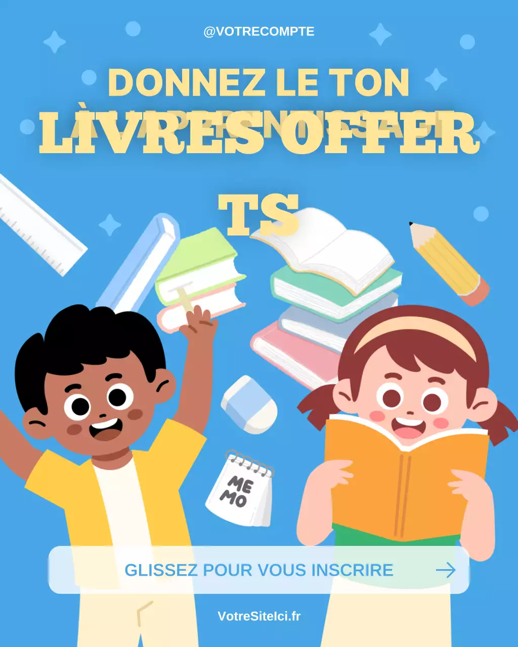 Publication Instagram : Livres gratuits pour la rentrée scolaire