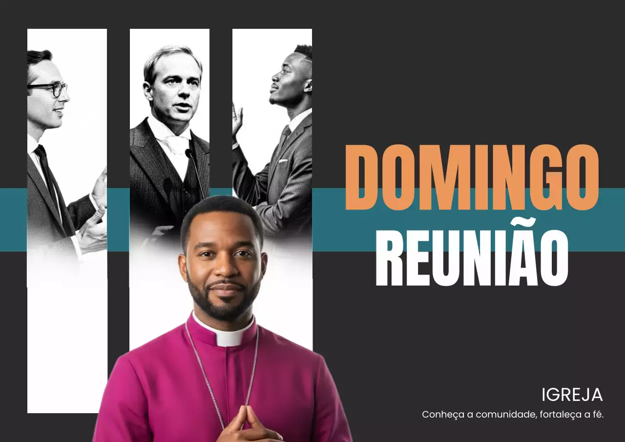 Cartaz promocional da Igreja Moderna Preta
