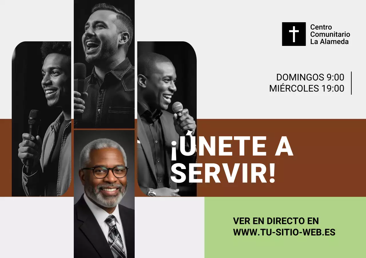 Cartel de anuncio de la comunidad moderna de Grey