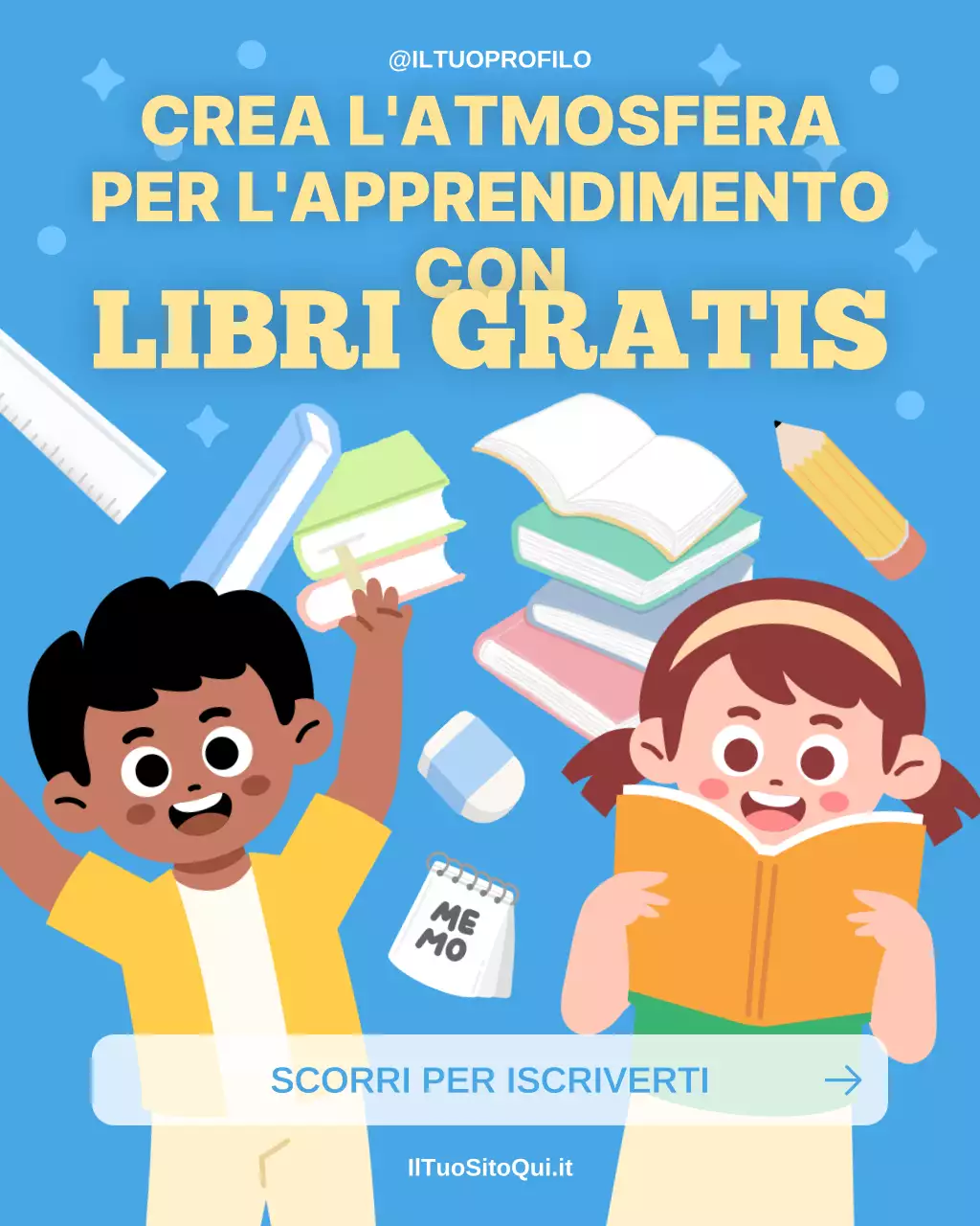 Post su Instagram per il giveaway di libri gratuiti per il ritorno a scuola