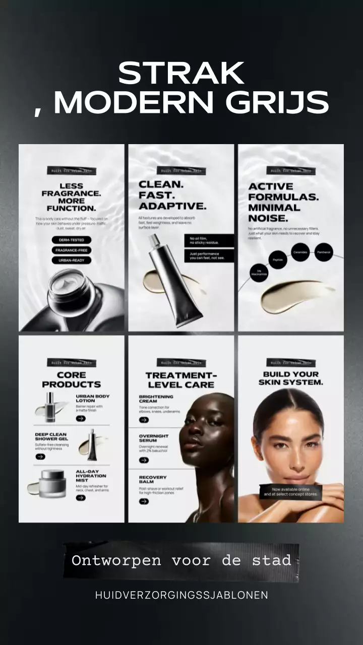 Instagram-verhaalpost voor Grey Modern Skincare-promotie