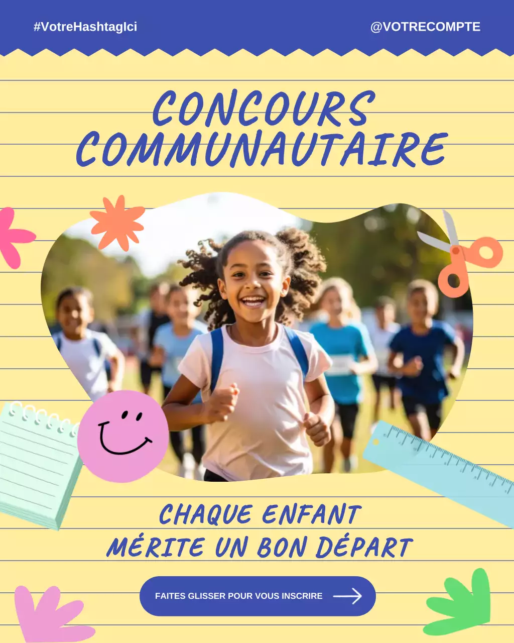 Publication Instagram du concours communautaire de la rentrée scolaire