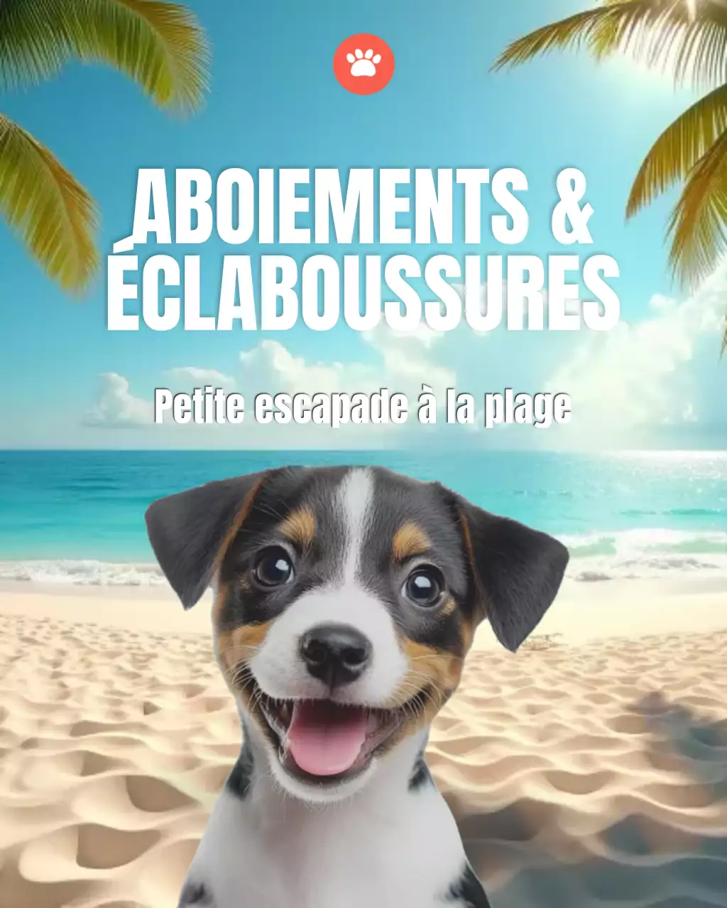 Invitation à un événement Blue Playful Dog sur Instagram