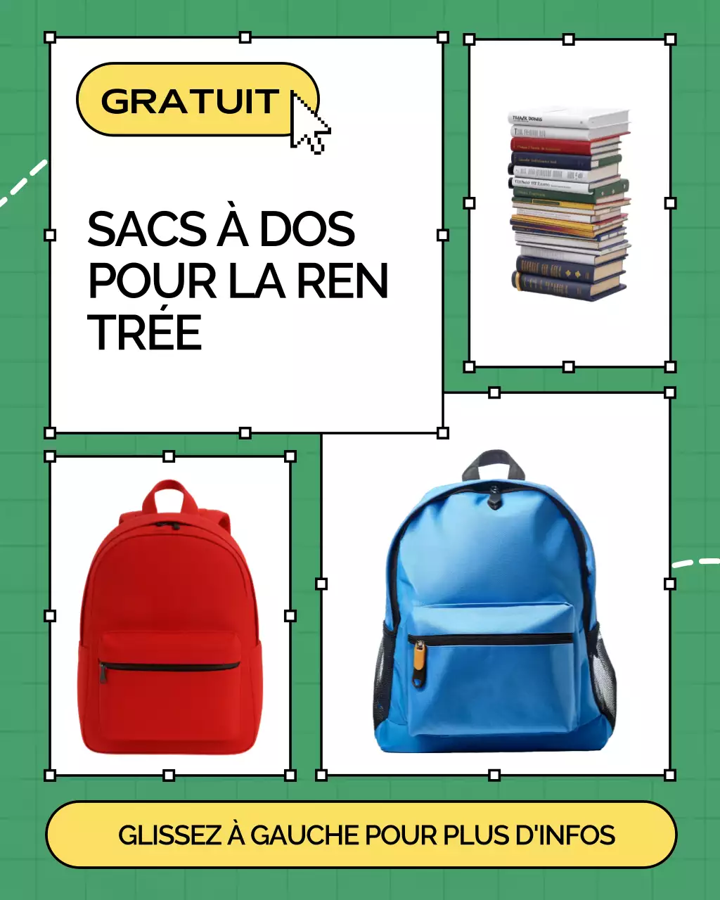 Publication Instagram pour la promotion de l'école verte moderne