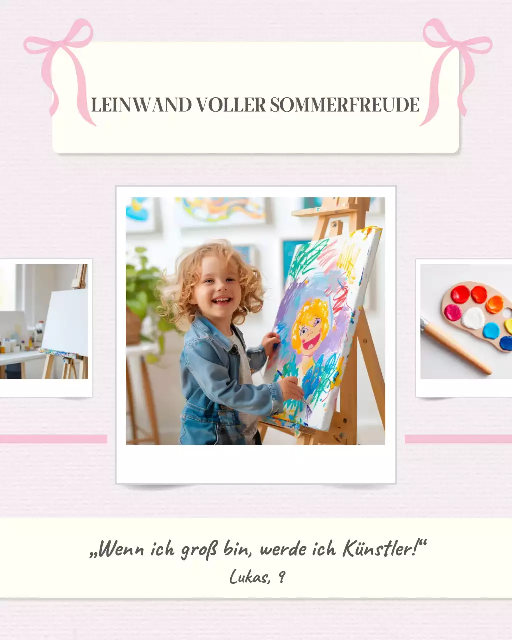 Instagram-Beitrag zu Pink Creative Art Activity