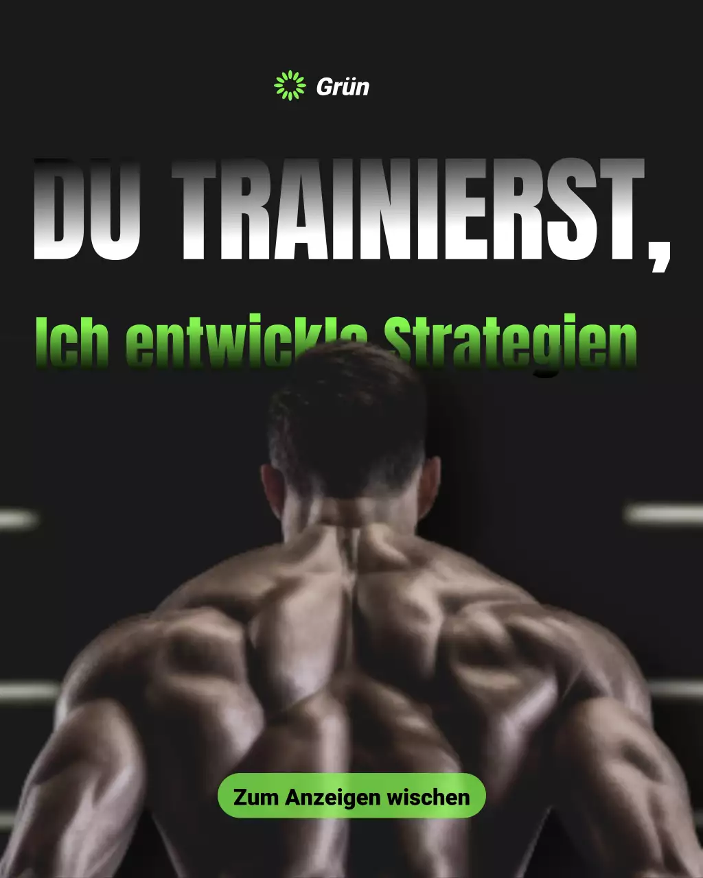 Black Bold Fitness Promotion Instagram-Post