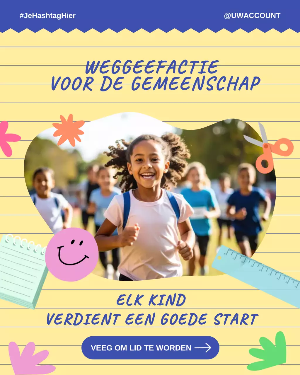Instagram-bericht voor de Back to School Community Giveaway