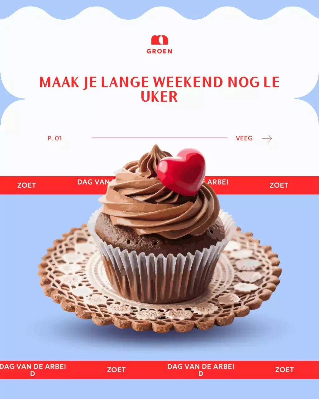 Instagram-bericht voor de promotie van Purple Elegant Dessert