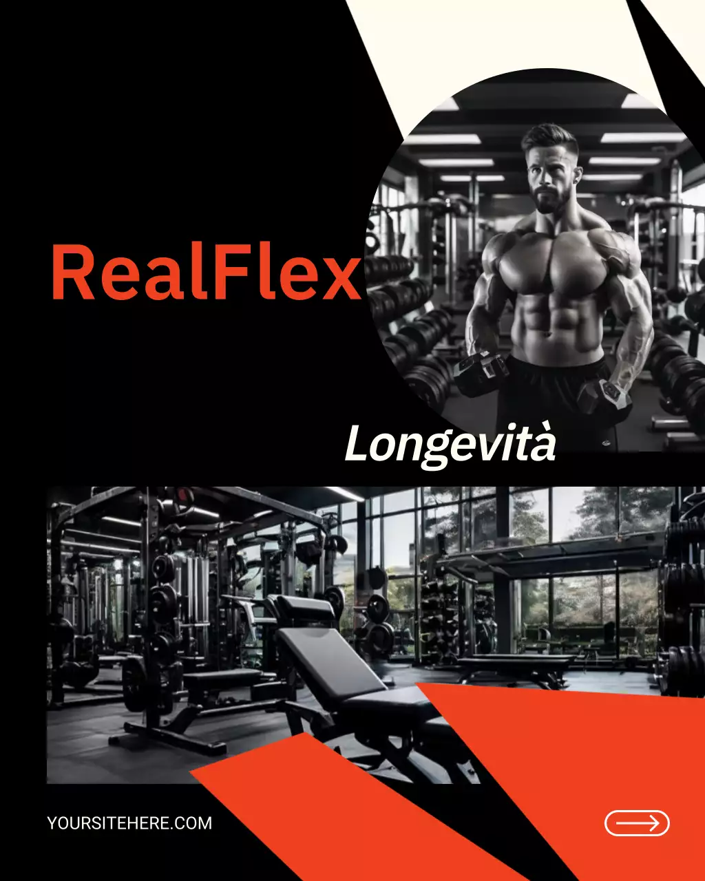 Post di Instagram sulla promozione di Black Modern Fitness