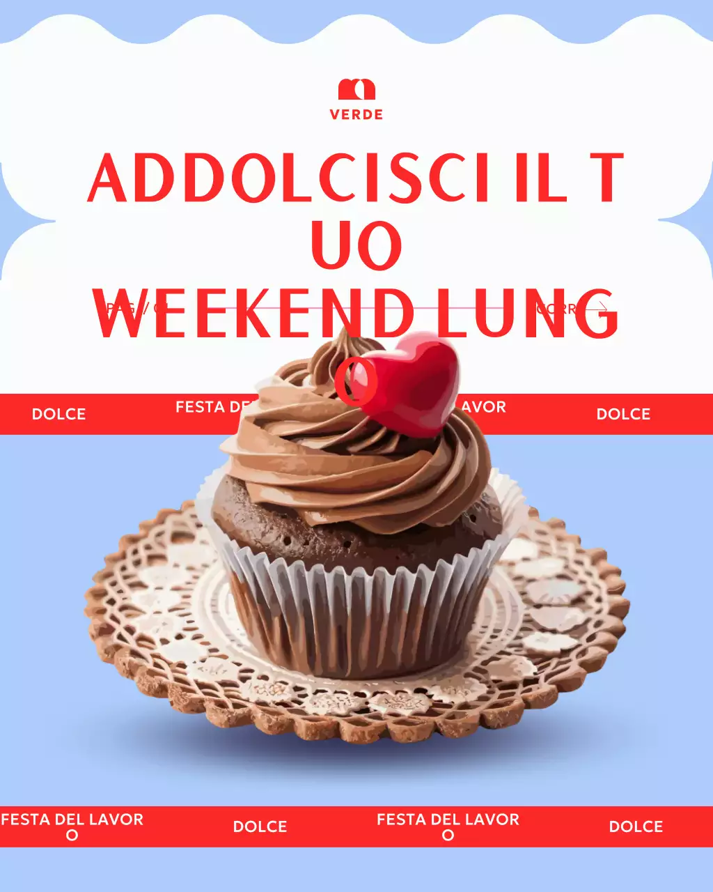 Post Instagram promozionale di un dessert elegante viola