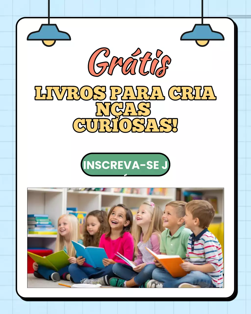 Postagem promocional do Blue Retro Books no Instagram