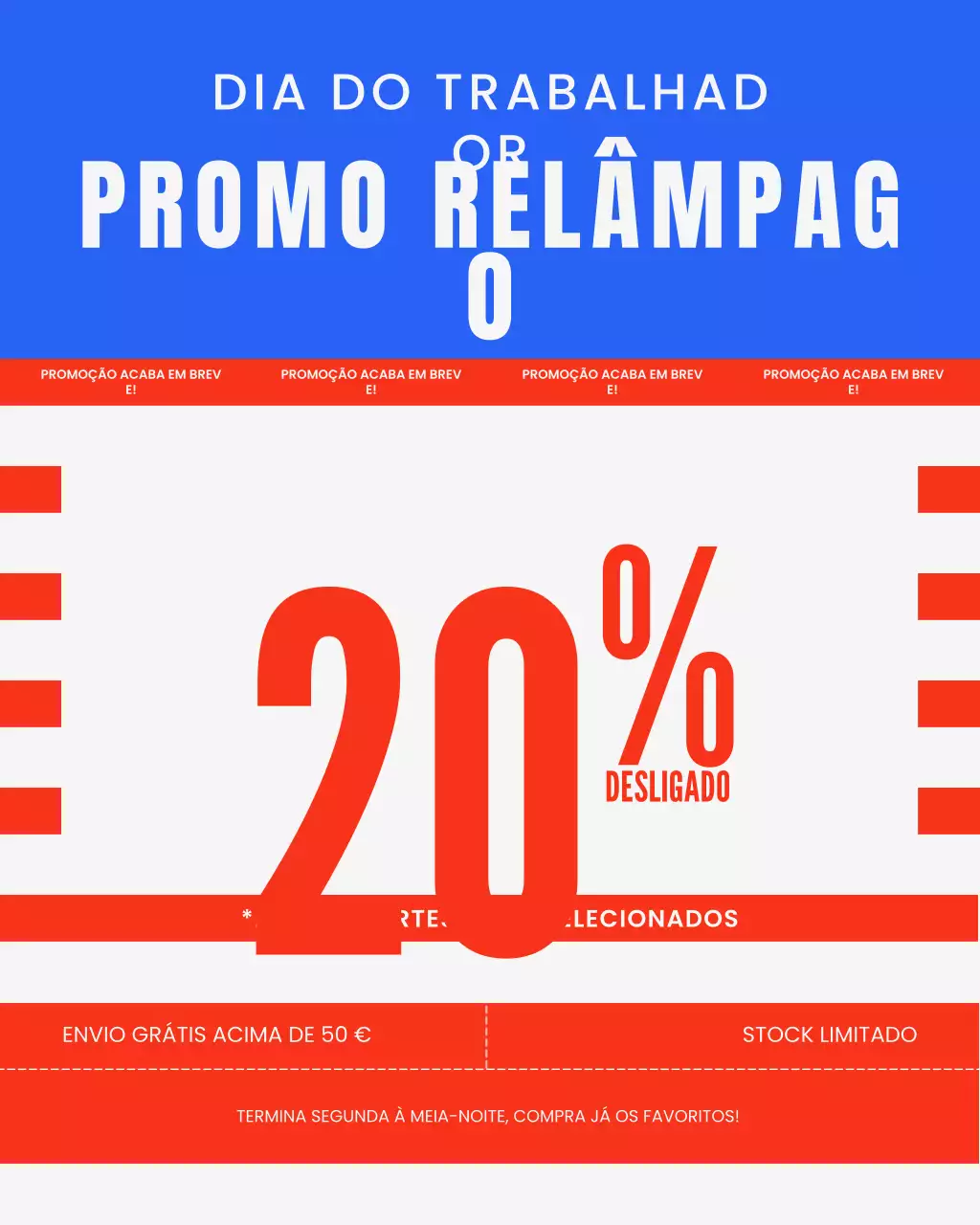 Postagem promocional do Instagram da Blue Bold Sale