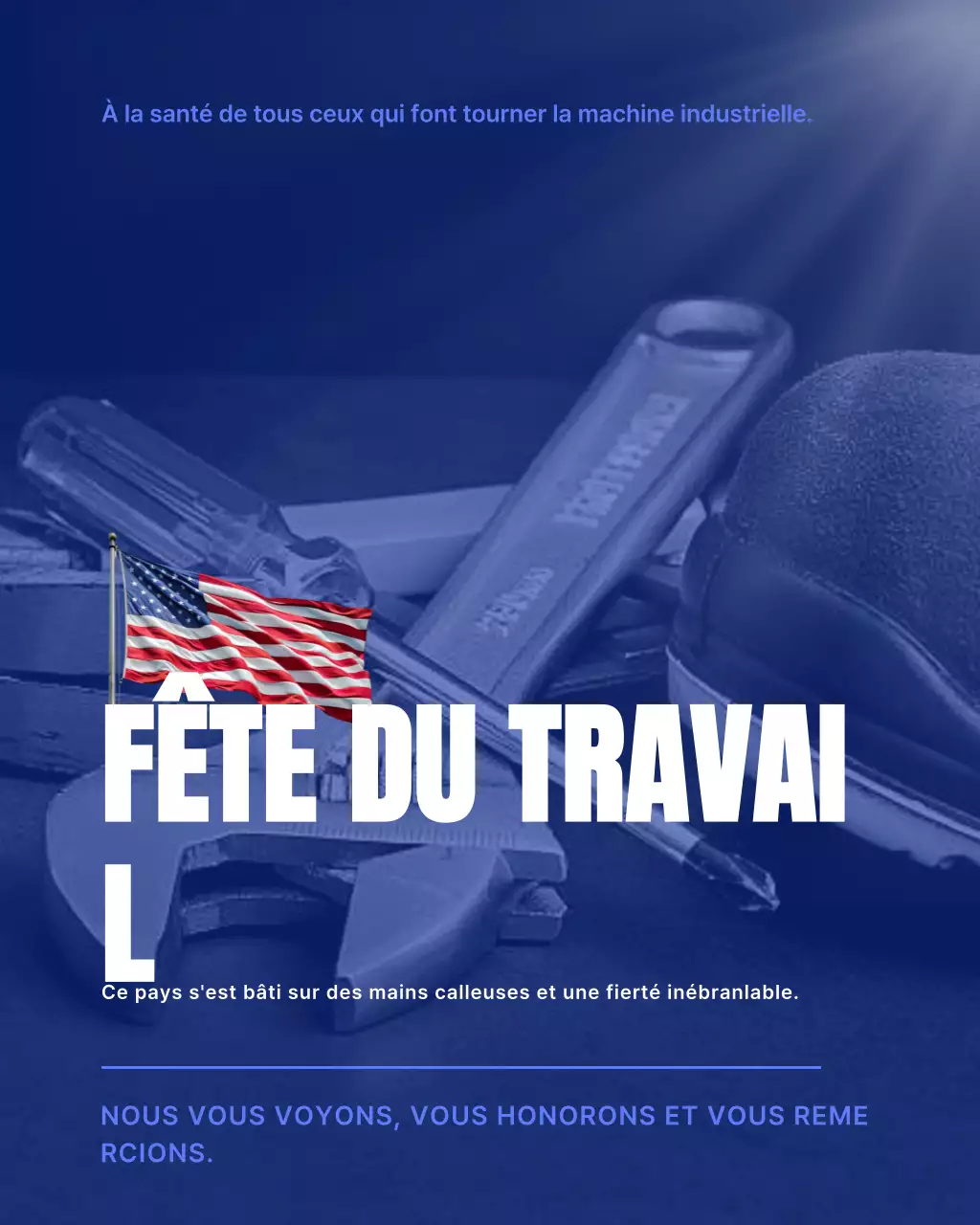 Publication Instagram de la fête du Travail