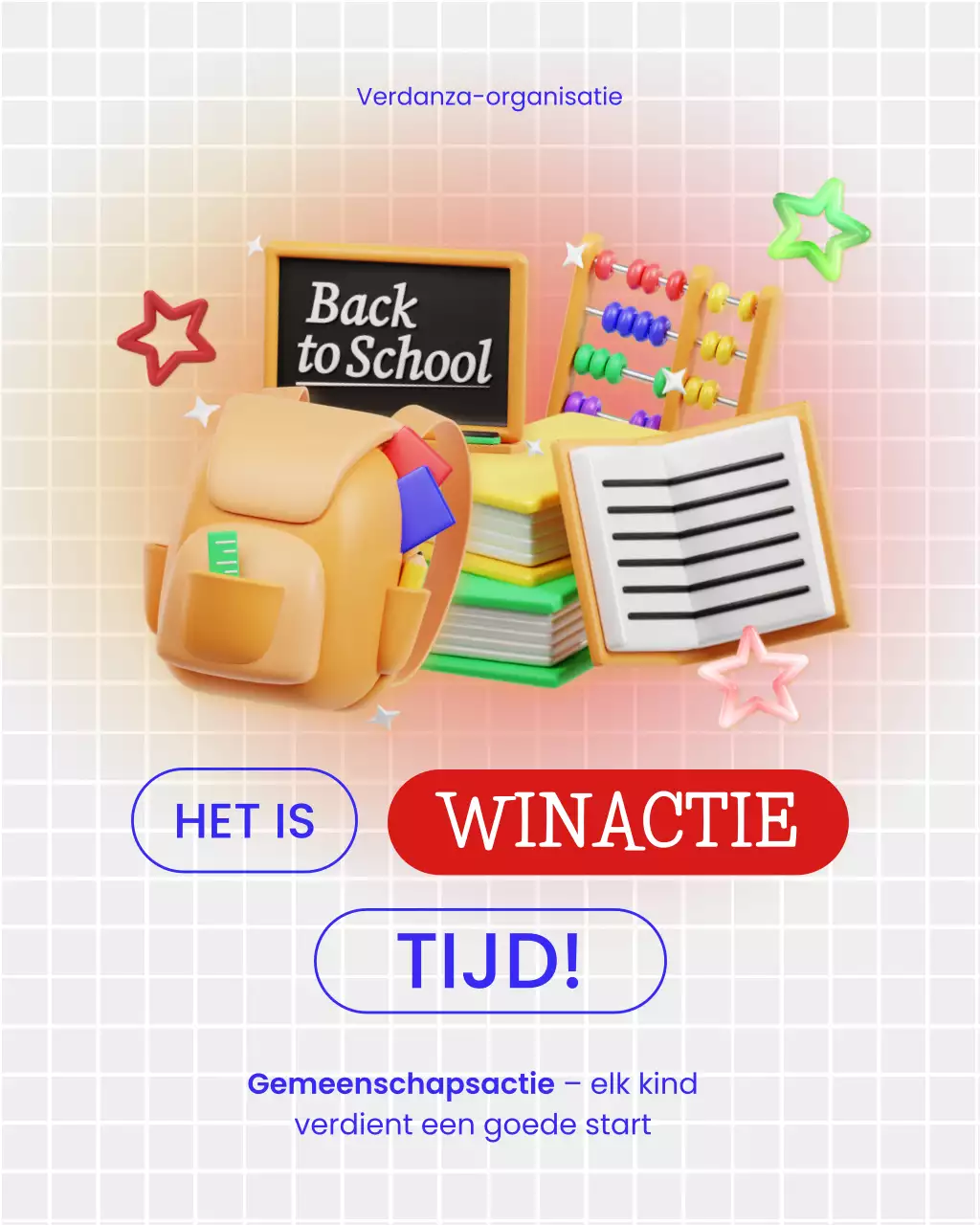 Gele moderne Instagram-post voor de terug-naar-school-giveaway