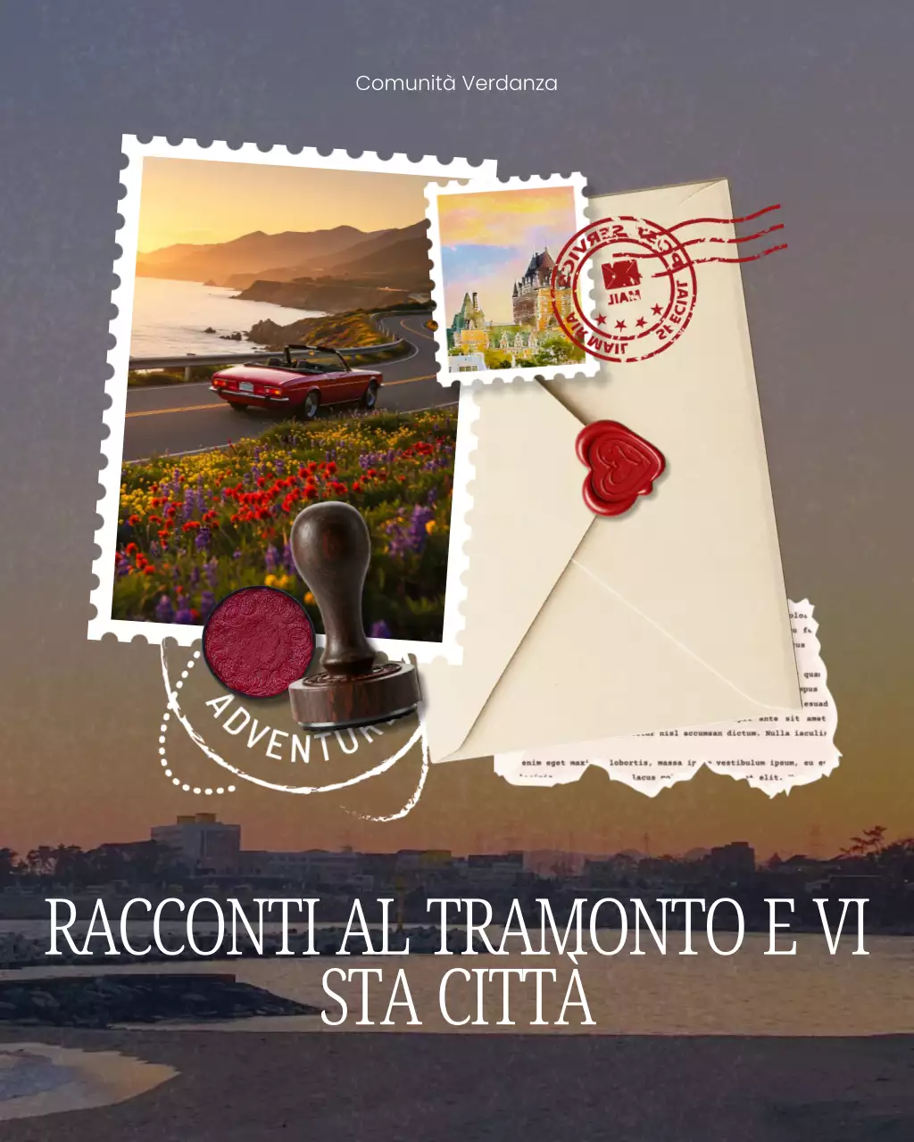 Collage di album beige e bianco, post carosello di Instagram per il viaggio della Festa del Lavoro