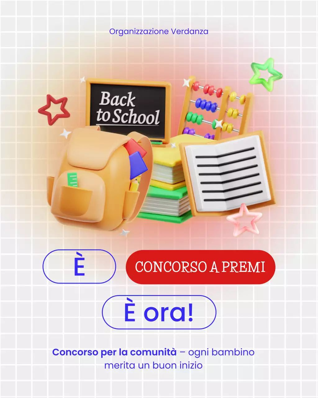 Post di Instagram sulla promozione del giveaway Yellow Modern Back to School