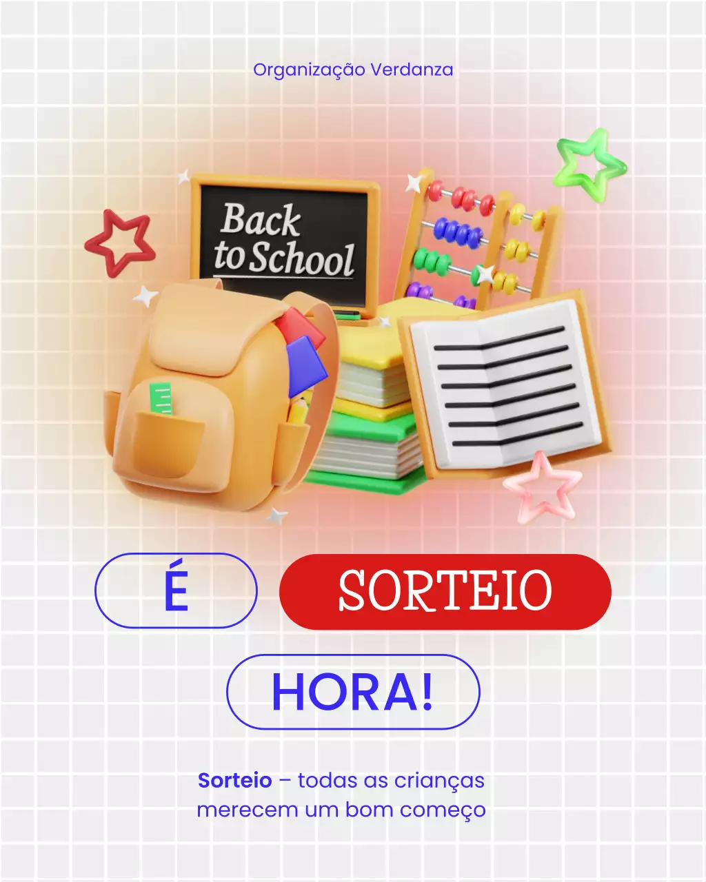 Postagem no Instagram para promoção de brindes de volta às aulas da Yellow Modern