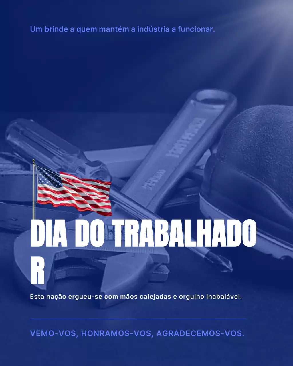 Postagem do Instagram do Dia do Trabalho