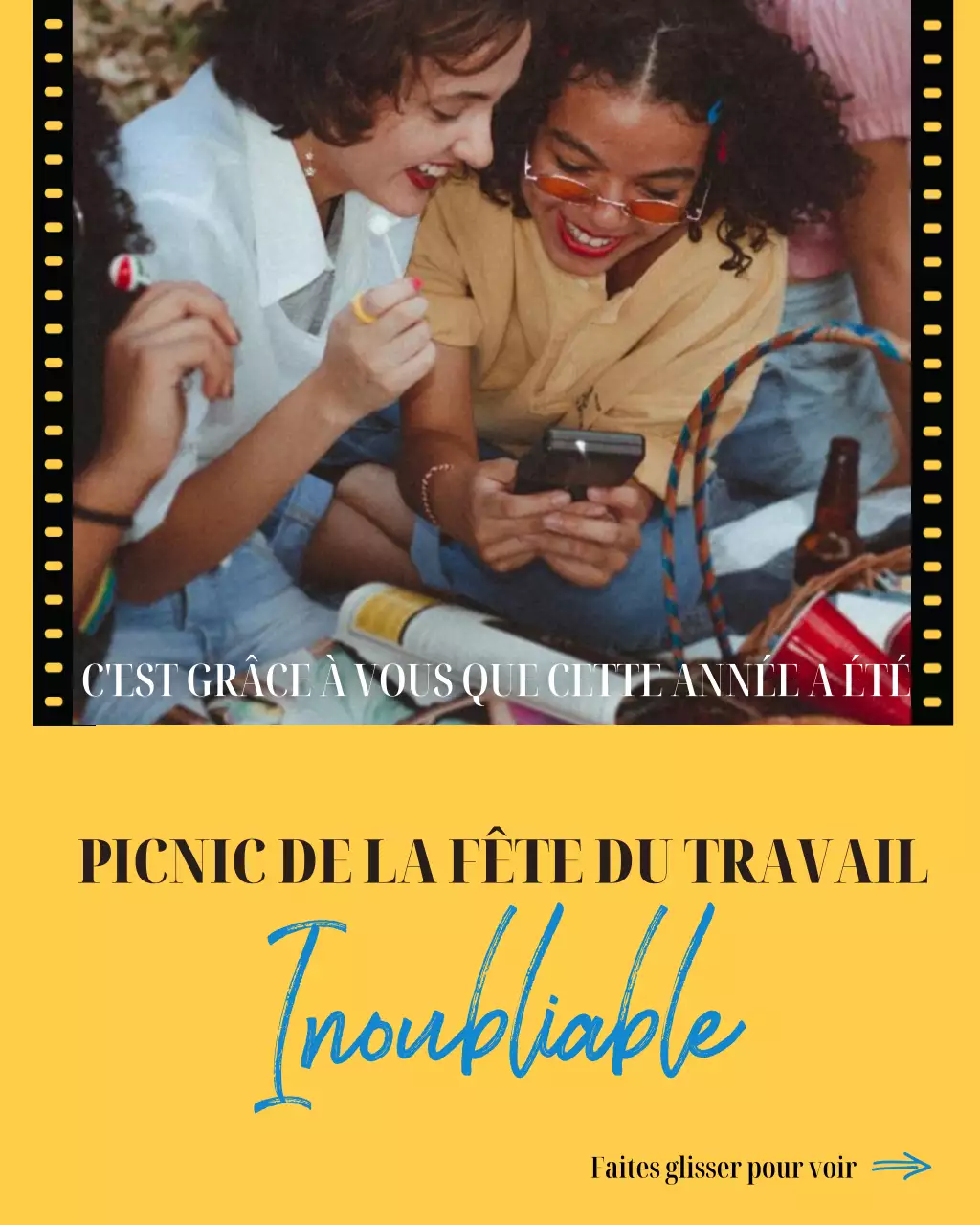 Publication Instagram sur le pique-nique de la fête du Travail