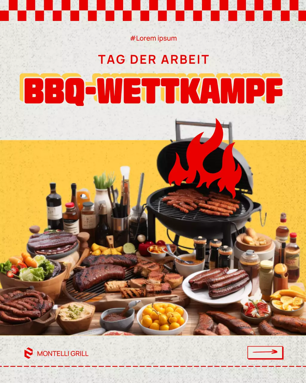 Instagram-Promotion-Beitrag zum Red Rustic BBQ