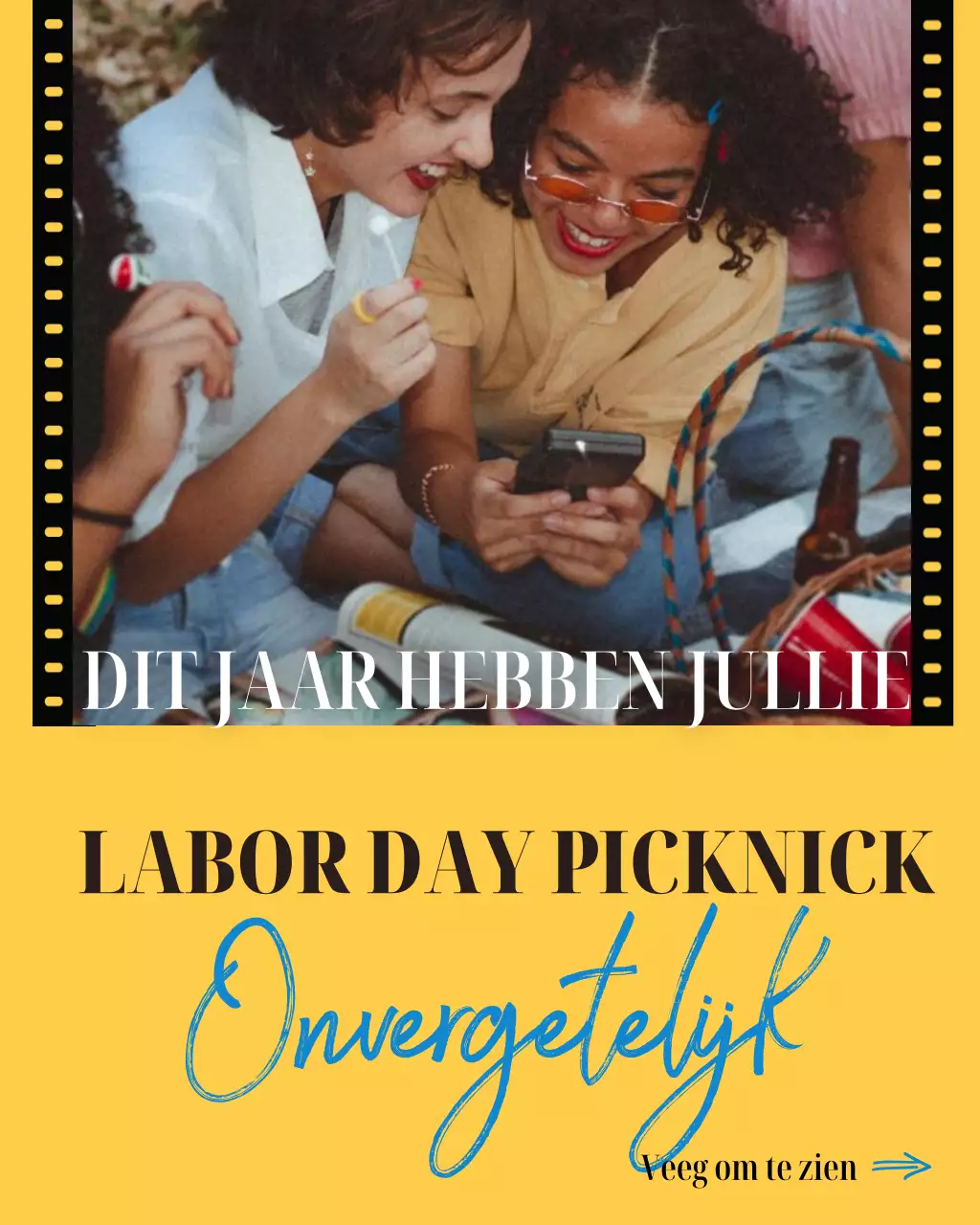 Instagram-bericht voor Labor Day Picknick