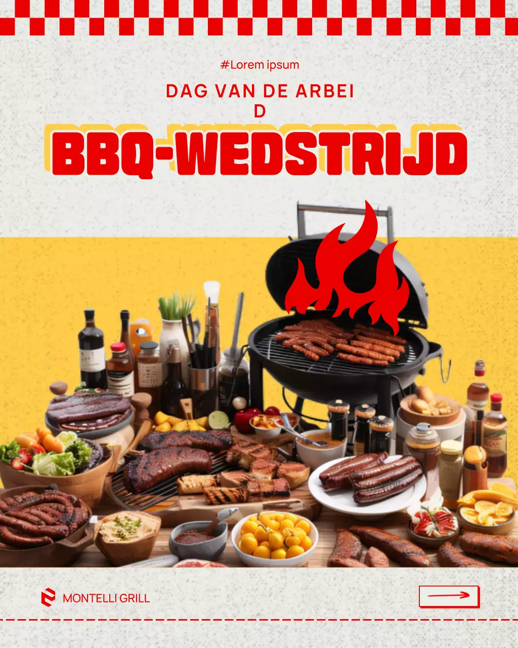 Instagram-bericht voor de promotie van Red Rustic BBQ