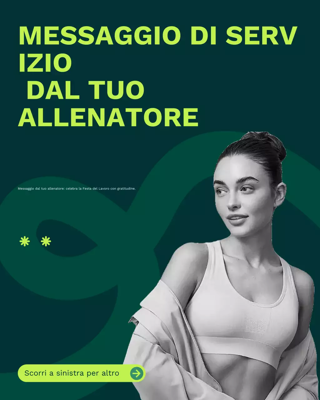 Post Instagram con suggerimenti per il benessere e il fitness del Labor Day, pulito e astratto